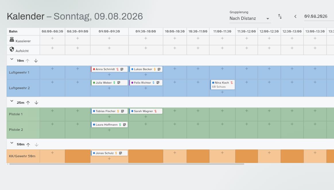 Kalender mit maximalem Überblick.